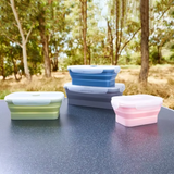 Silicone Flat Stack Foldable Containers